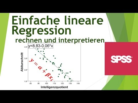 Einfache lineare Regression in SPSS rechnen und interpretieren - Daten analysieren in SPSS (3)