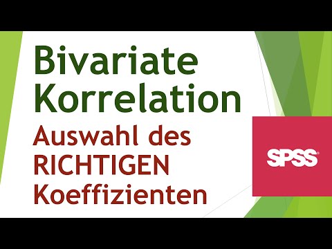 Bivariate Korrelation in SPSS (Skalenniveau+korrekte Korrelationsmaße) -Daten analysieren in SPSS(8)