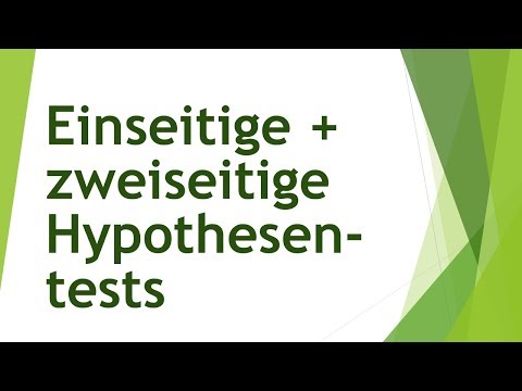 Einseitige Hypothesentests und zweiseitige Hypothesentests - Björn Walther
