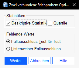 Wilcoxon-Test SPSS Deskriptive Statistiken