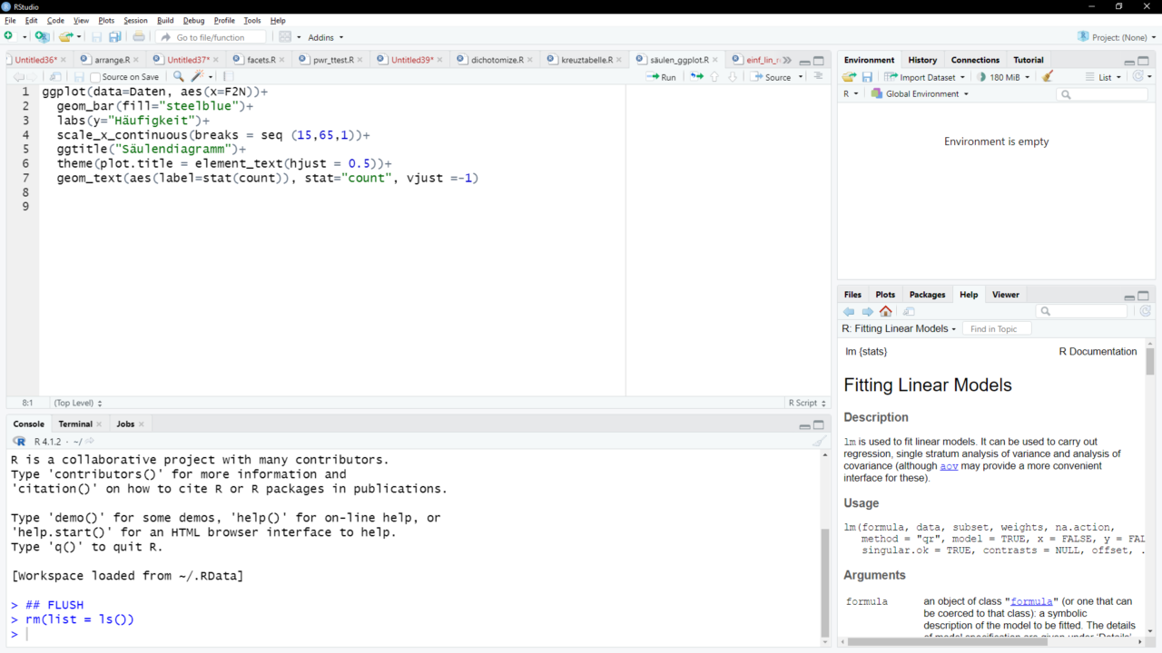 Dark Mode in RStudio - Björn Walther
