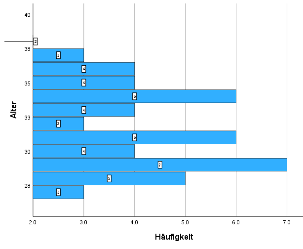 Balkendiagramm SPSS Datenbeschriftung